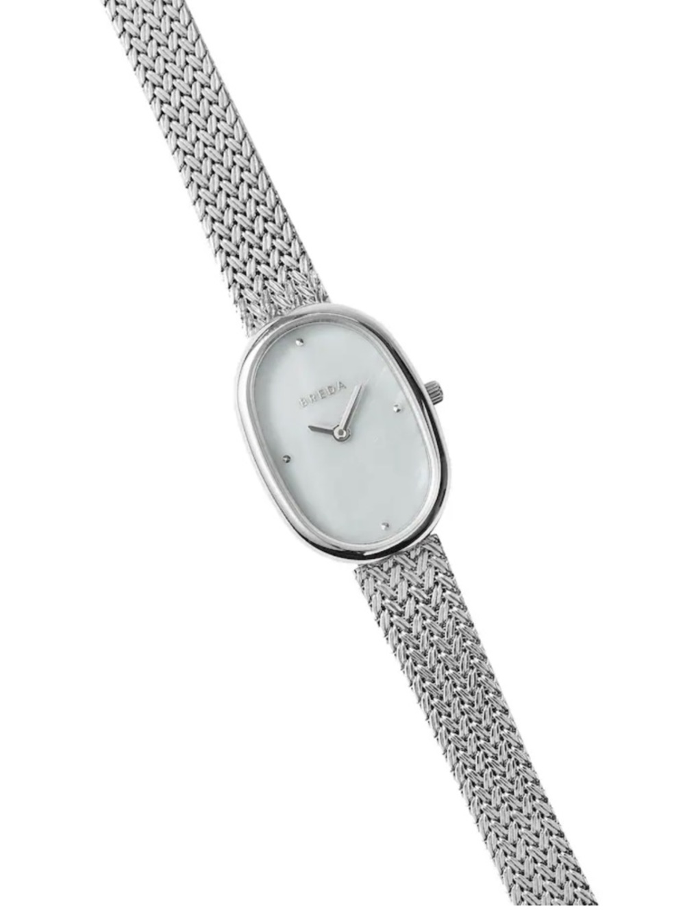 Brand new BREDA tethered silver watch!